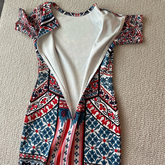 Anthropologie Pankaj & Nidhi Chandra Column dress Pretty Fusion size medium - Picture 7 of 7